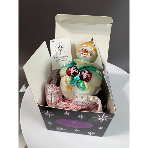 Christopher Radko Other - Christopher Radko Rollin O Reilly Snowman Ornament 2003 4.5" With Box